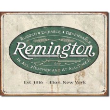Remington Weathered Tin Sign